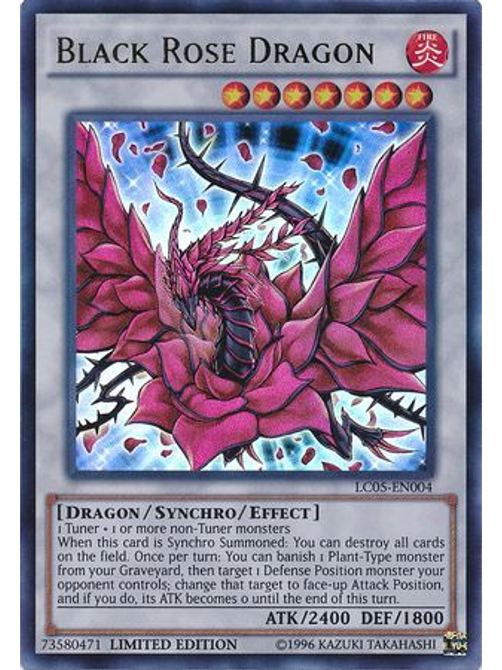 Black Rose Dragon - LC05-EN004 - Ultra Rare Limited Edition 1