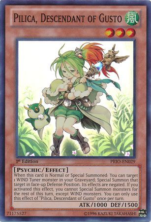 Pilica, Descendant of Gusto - PRIO-EN029 - Super Rare 1st Edition