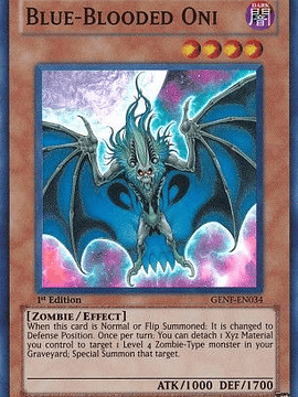 Blue-Blooded Oni - GENF-EN034 - Super Rare 1st Edition