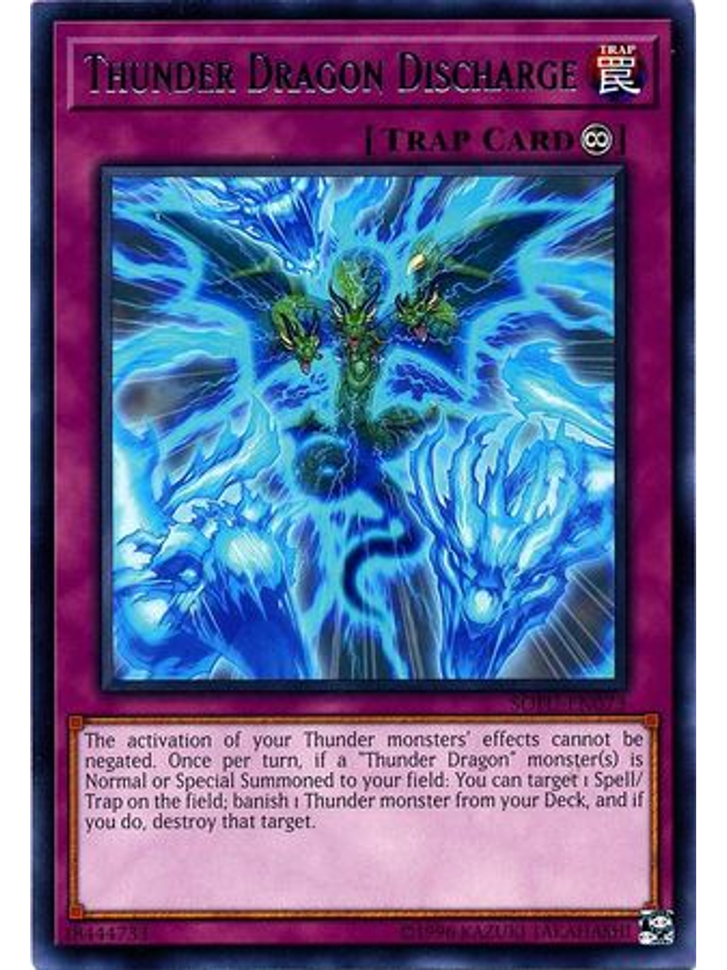 Thunder Dragon Discharge - SOFU-EN073 - Rare Unlimited 1