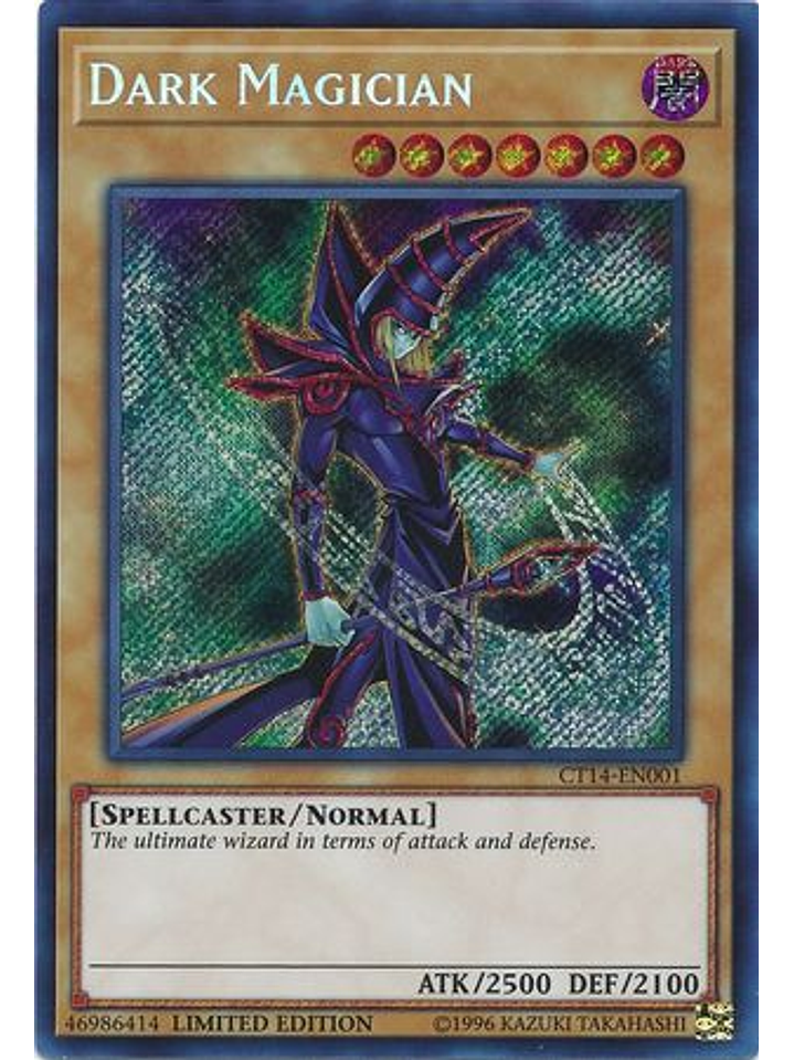 Dark Magician - CT14-EN001 - Secret Rare Limited Edition 1