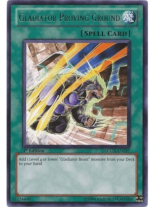 Gladiator Proving Ground - LCGX-EN257 - Rare 1st Edition