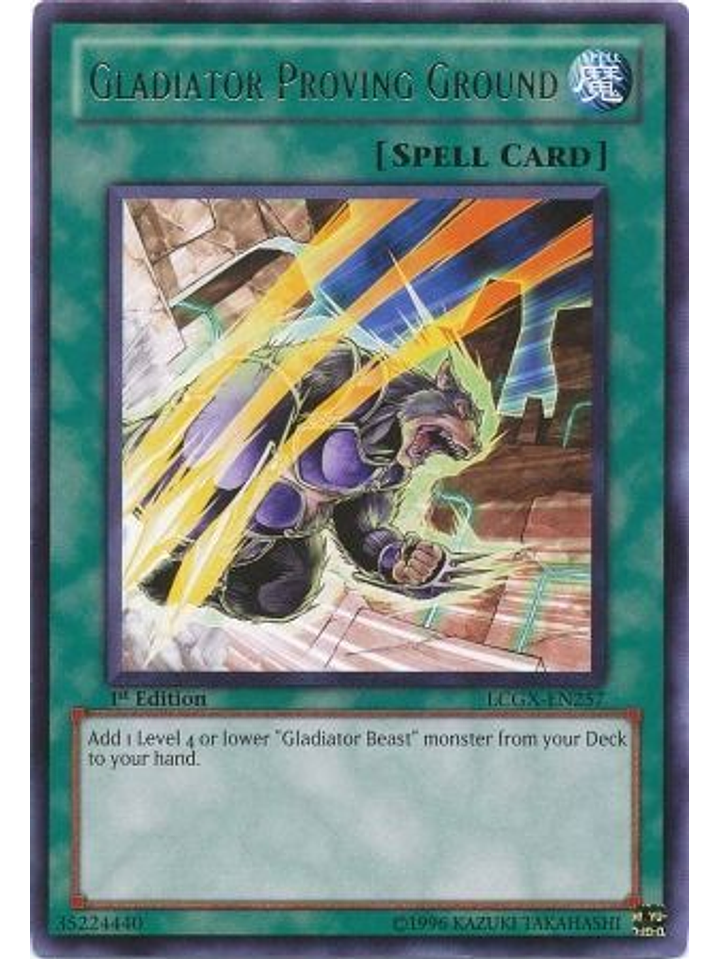 Gladiator Proving Ground - LCGX-EN257 - Rare 1st Edition 1
