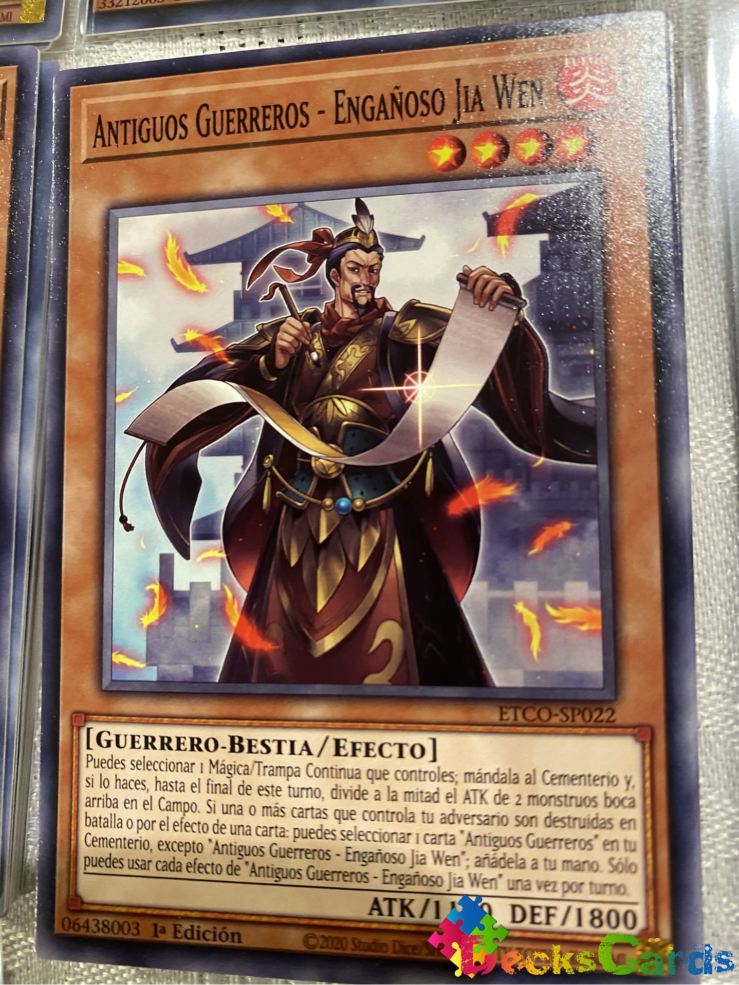 Ancient Warriors - Deceptive Jia Wen - ETCO-EN022 - Common 1st Edition 1