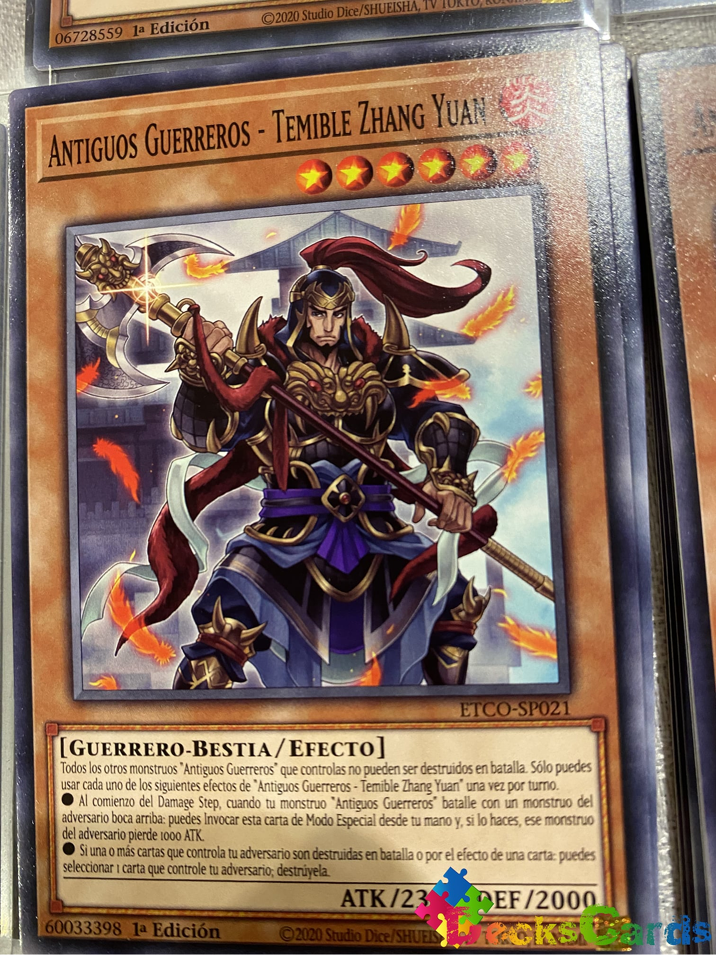 Ancient Warriors - Fearsome Zhang Yuan - ETCO-EN021 - Common 1st Edition 1