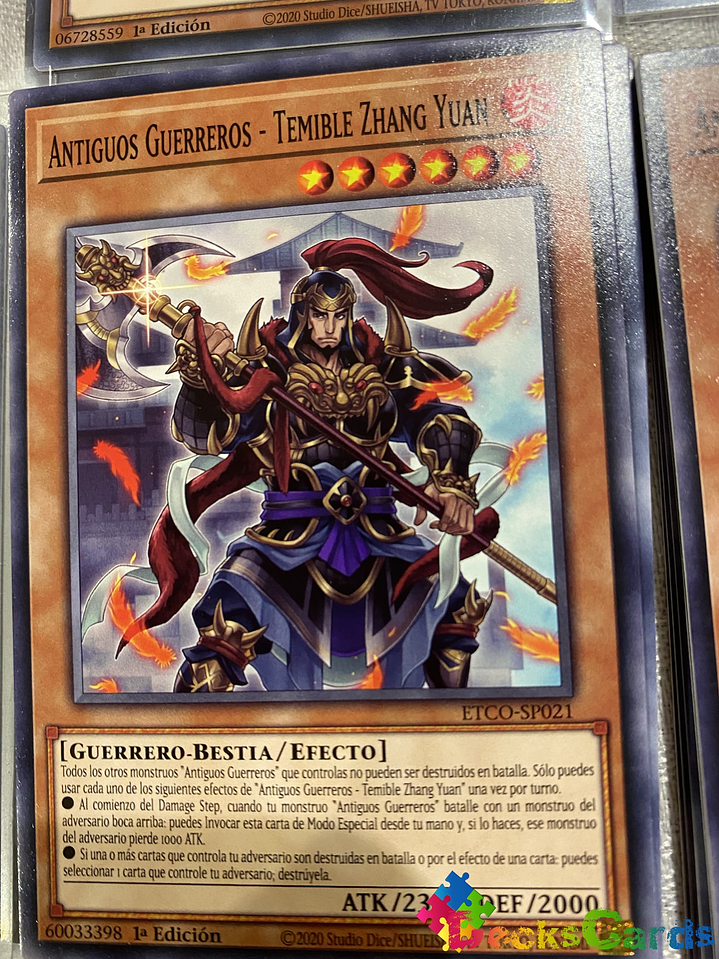 Ancient Warriors - Fearsome Zhang Yuan - ETCO-EN021 - Common 1st Edition 1