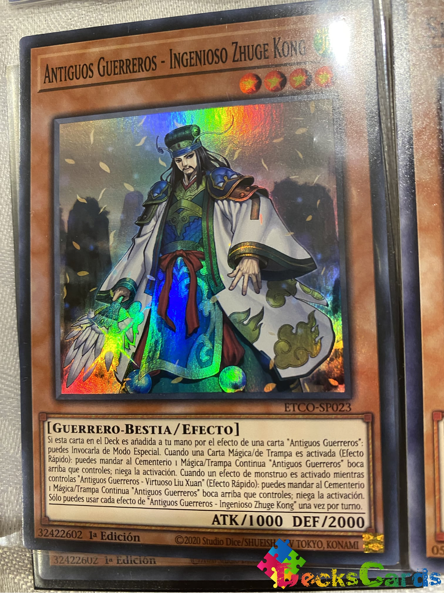 Ancient Warriors - Ingenious Zhuge Kong - ETCO-EN023 - Super Rare 1st Edition 1