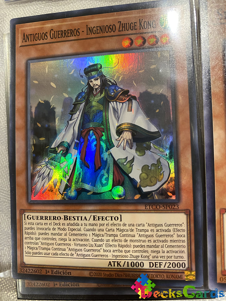 Ancient Warriors - Ingenious Zhuge Kong - ETCO-EN023 - Super Rare 1st Edition 1