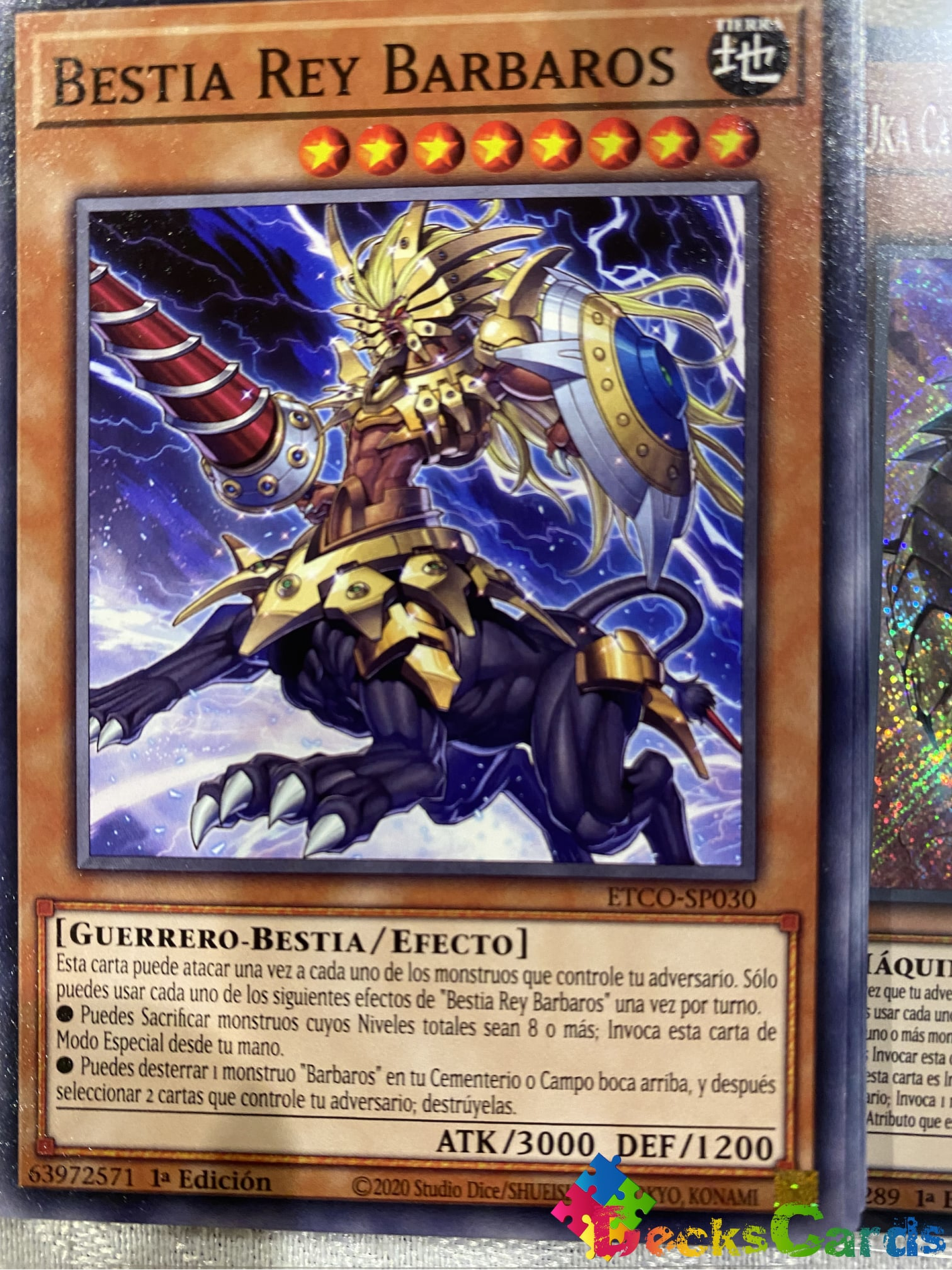 King Beast Barbaros - ETCO-EN030 - Common 1st Edition 1