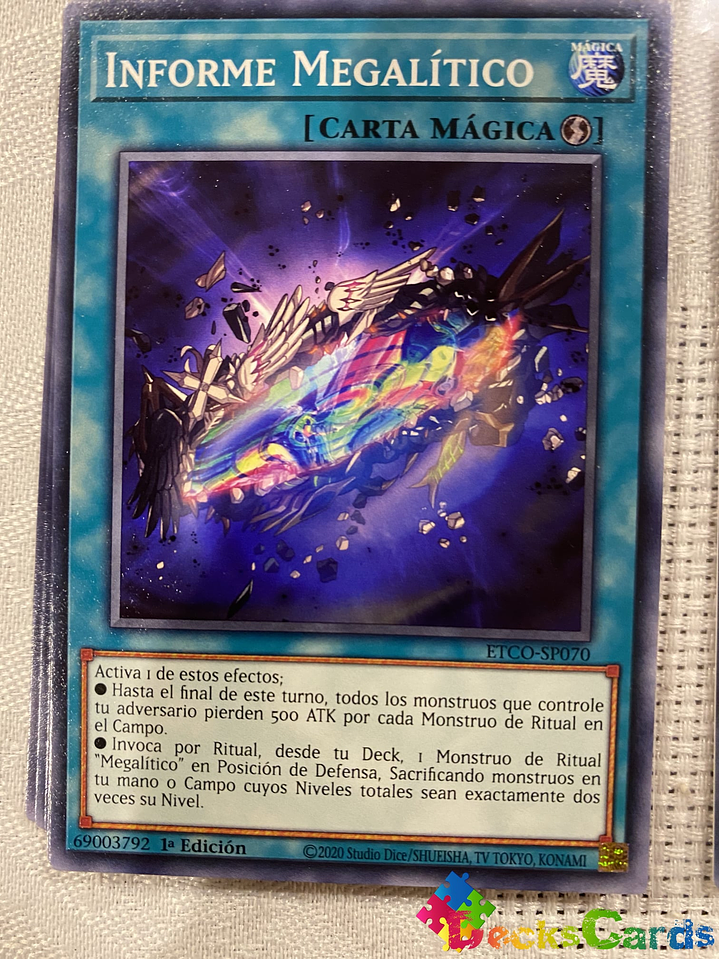 Megalith Unformed - ETCO-EN070 - Common 1st Edition 1