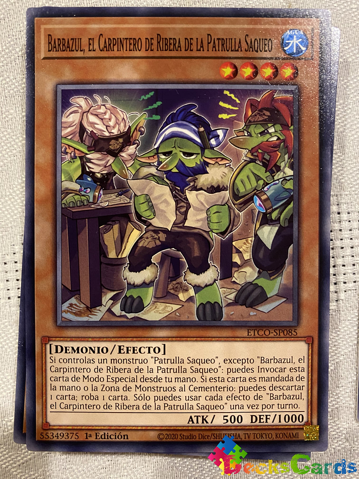 Bluebeard, the Plunder Patroll Shipwright - ETCO-EN085 - Common 1st Edition 1