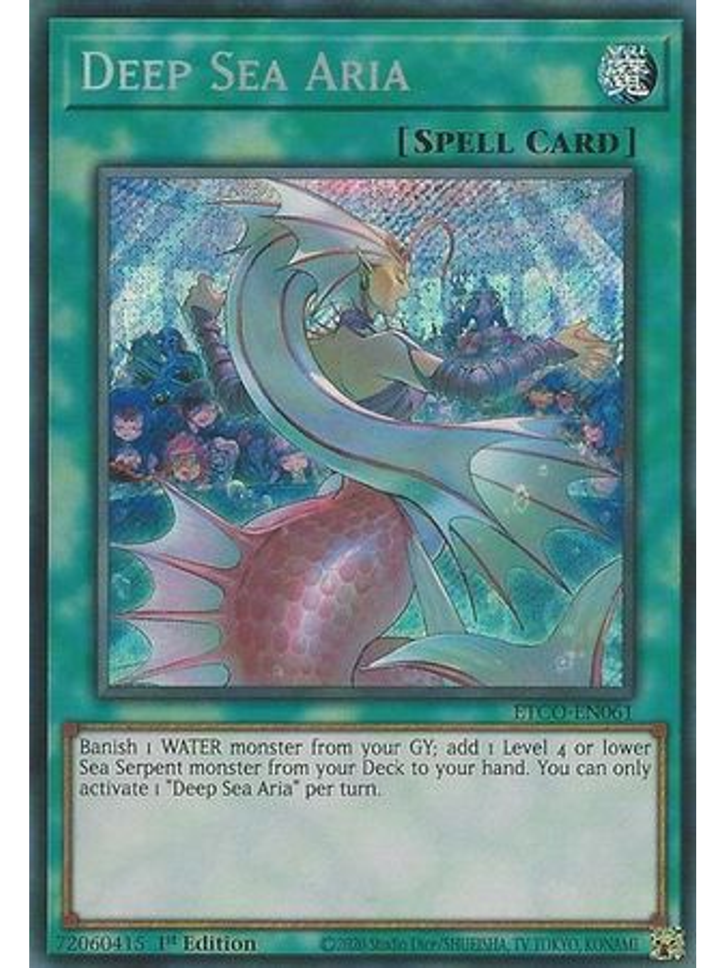 Deep Sea Aria - ETCO-EN061 - Secret Rare 1st Edition 1