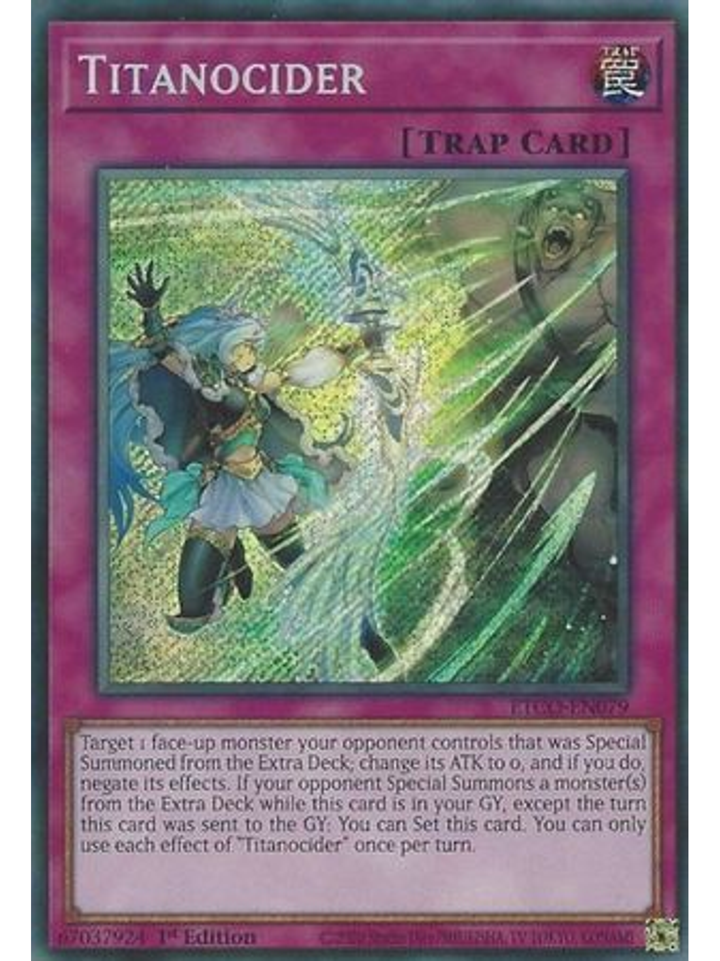 Titanocider - ETCO-EN079 - Secret Rare 1st Edition 1