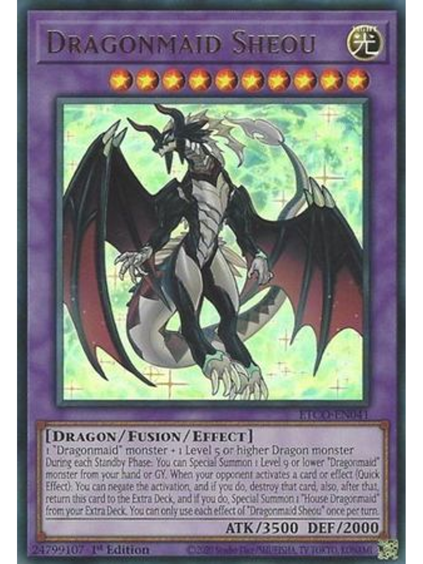 Dragonmaid Sheou - ETCO-EN041 - Ultra Rare 1st Edition 1