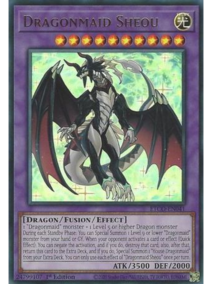 Dragonmaid Sheou - ETCO-EN041 - Ultra Rare 1st Edition 1
