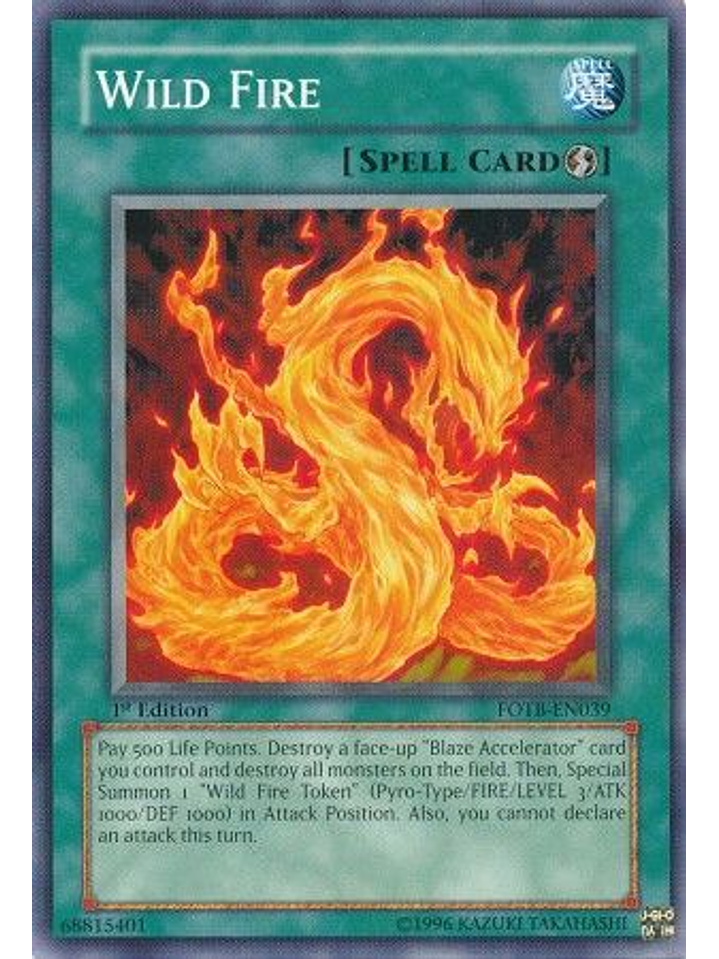 Wild Fire - fotb-en039 - Common 1st Edition 1