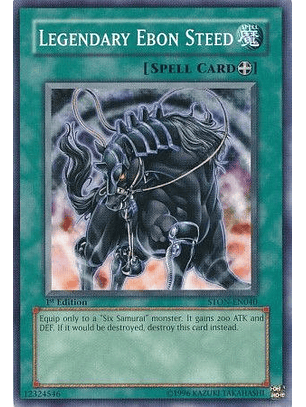 Legendary Ebon Steed - STON-EN040 - Common 1st Edition