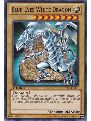 Blue-Eyes White Dragon - YSKR-EN001 - Common 1st Edition