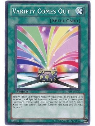 Variety Comes Out - DP10-EN020 - Common 1st Edition