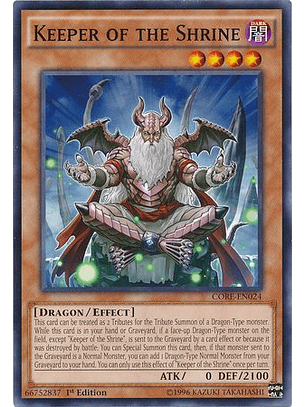Keeper of the Shrine - CORE-EN024 - Common 1st Edition