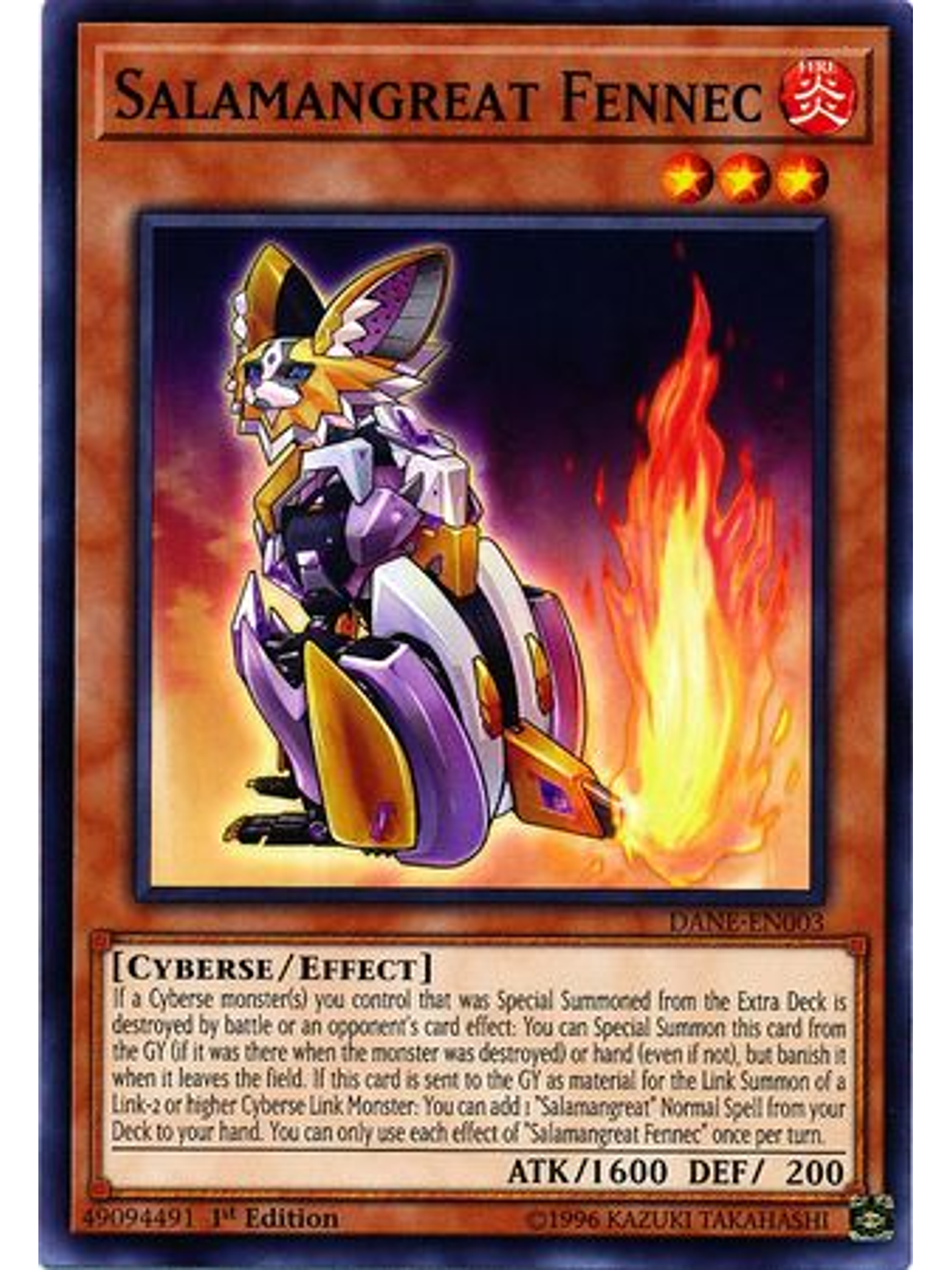 Salamangreat Fennec - DANE-EN003 - Common 1st Edition 1