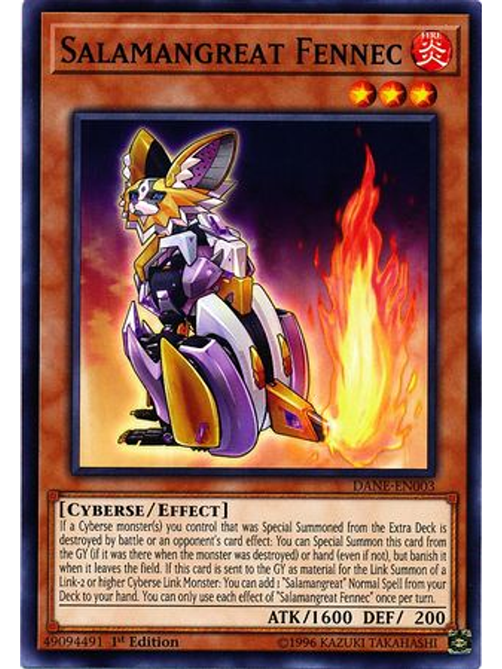 Salamangreat Fennec - DANE-EN003 - Common 1st Edition 1