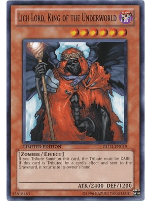 Lich Lord, King of the Underworld - GLD4-EN019 - Common