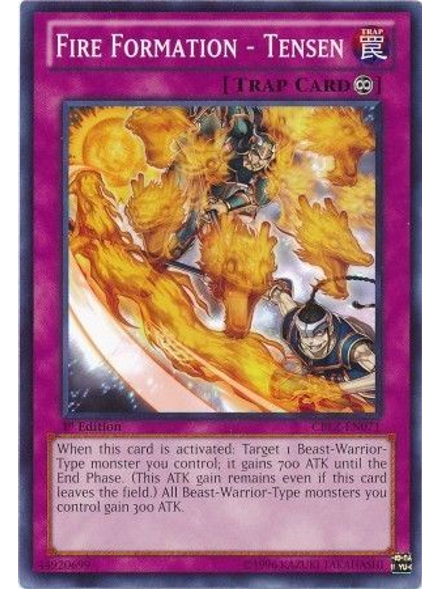 Fire Formation - Tensen - CBLZ-EN071 - Common 1st Edition 1