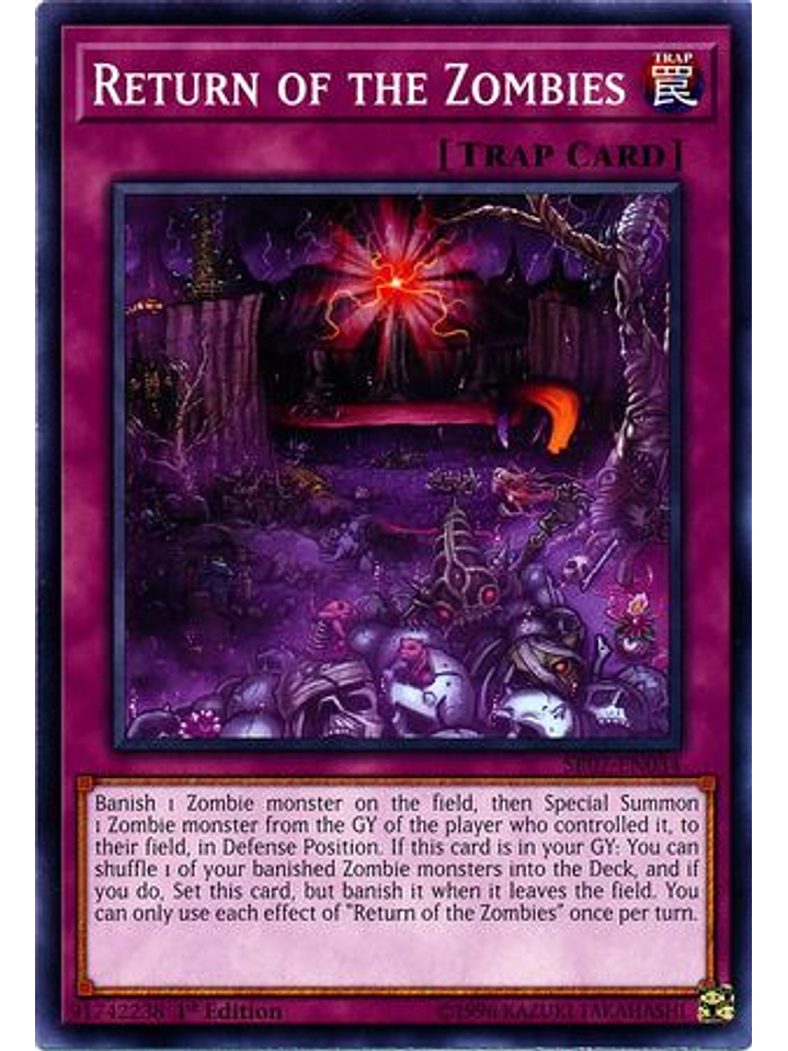 Return of the Zombies - SR07-EN034 - Common 1st Edition 1