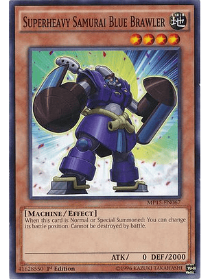 Superheavy Samurai Blue Brawler - MP15-EN067 - Common 1st Edition