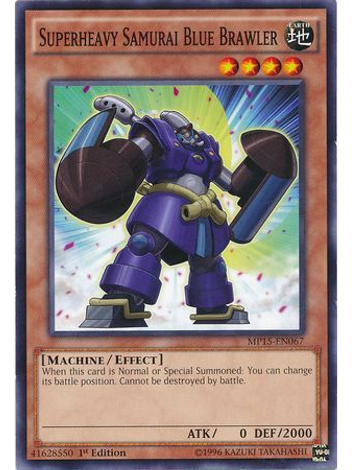 Superheavy Samurai Blue Brawler - MP15-EN067 - Common 1st Edition 1