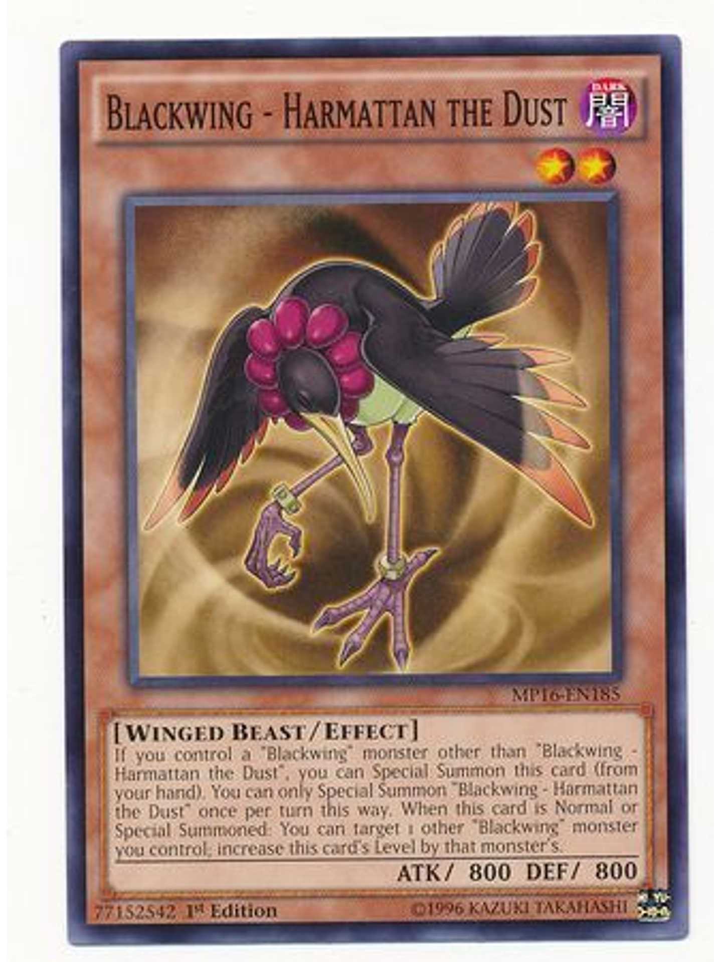 Blackwing - Harmattan the Dust - MP16-EN185 - Common 1st Edition 1