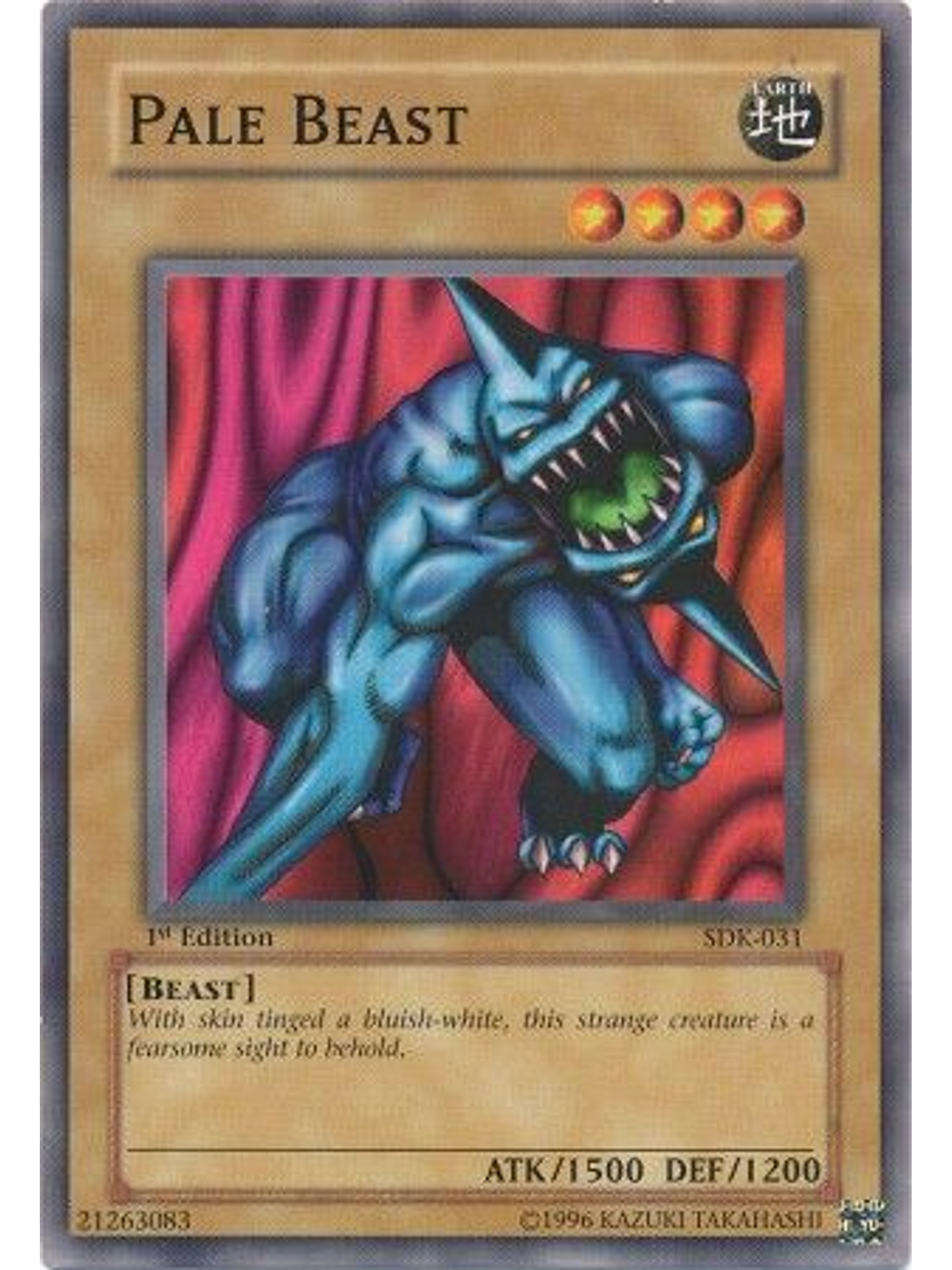 Pale Beast - SDK-031 - Common 1st Edition 1