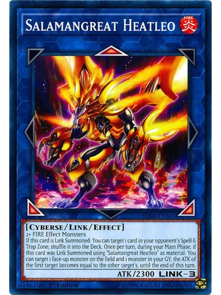 Salamangreat Heatleo - SDSB-EN041 - Common 1st Edition 1