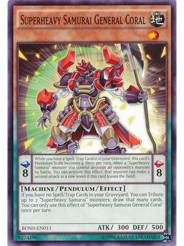 Superheavy Samurai General Coral - BOSH-EN011 - Common Unlimited 1