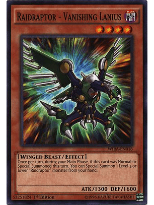 Raidraptor - Vanishing Lanius - WIRA-EN016 - Common 1st Edition
