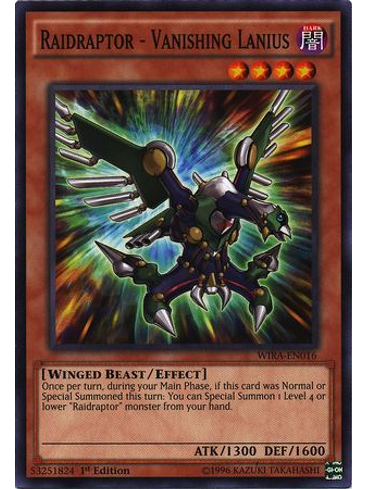 Raidraptor - Vanishing Lanius - WIRA-EN016 - Common 1st Edition 1