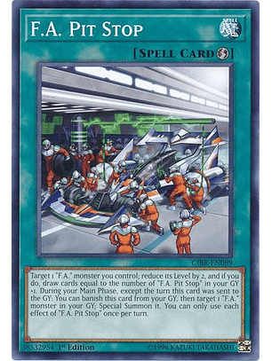 F.A. Pit Stop - CIBR-EN089 - Common 1st Edition