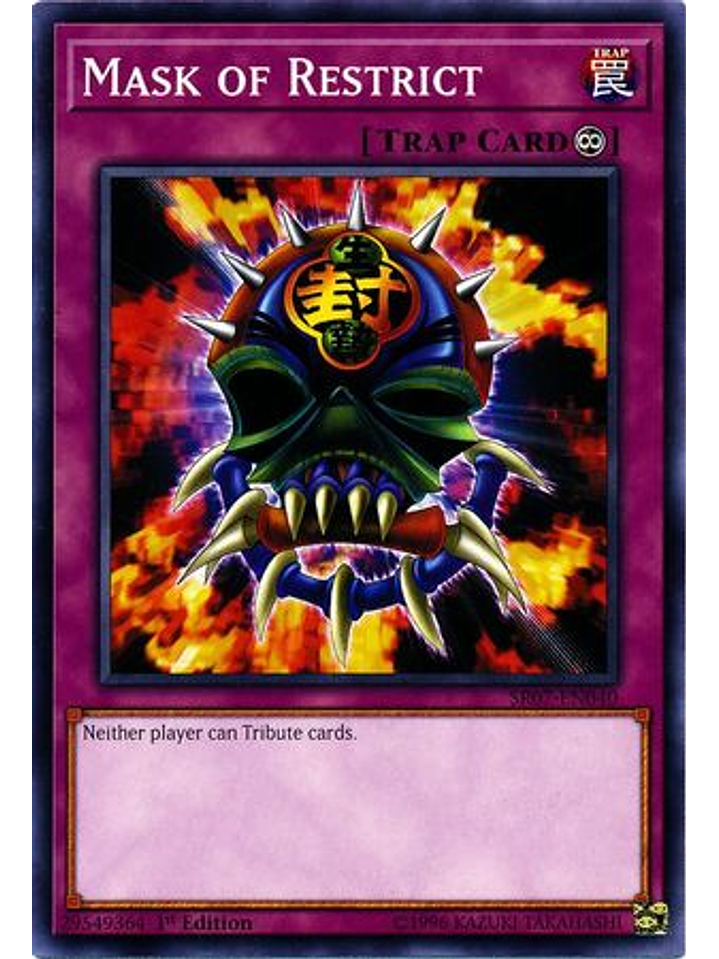 Mask of Restrict - SR07-EN040 - Common 1st Edition 1