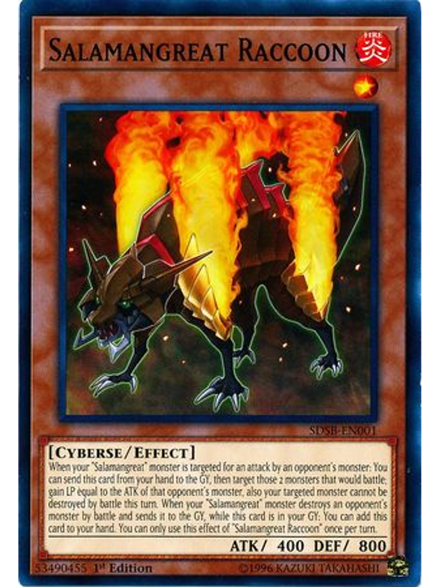 Salamangreat Raccoon - SDSB-EN001 - Common 1st Edition 1