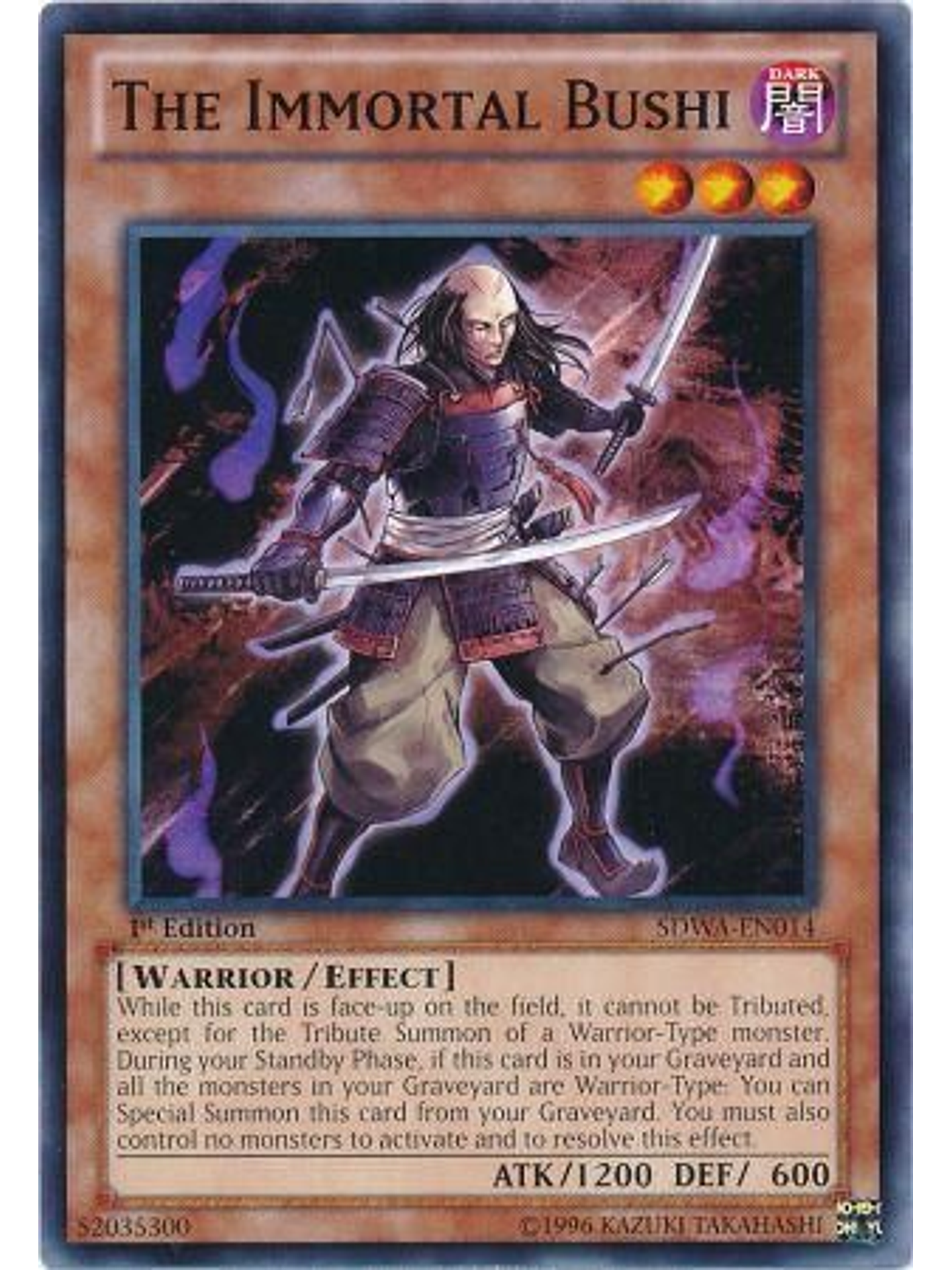 The Immortal Bushi - SDWA-EN014 - Common 1st Edition 1