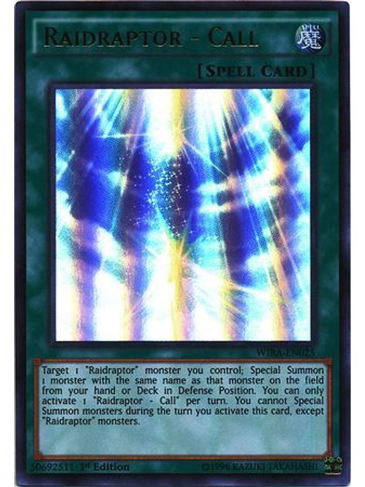 Raidraptor - Call - WIRA-EN025 - Ultra Rare 1st Edition 1