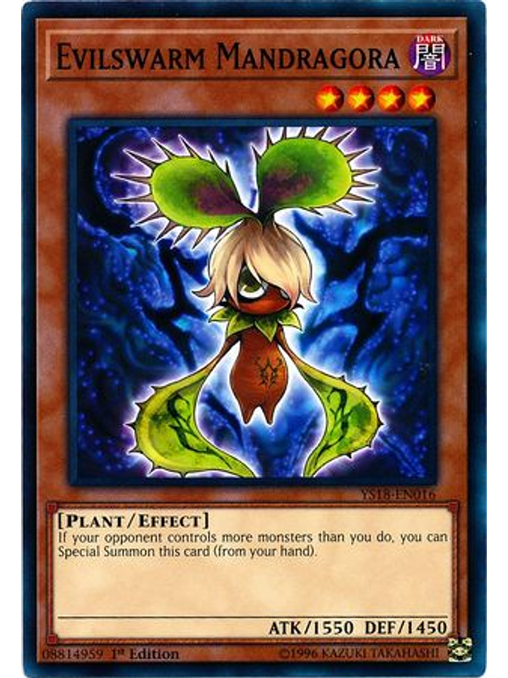 Evilswarm Mandragora - YS18-EN016 - Common 1st Edition 1