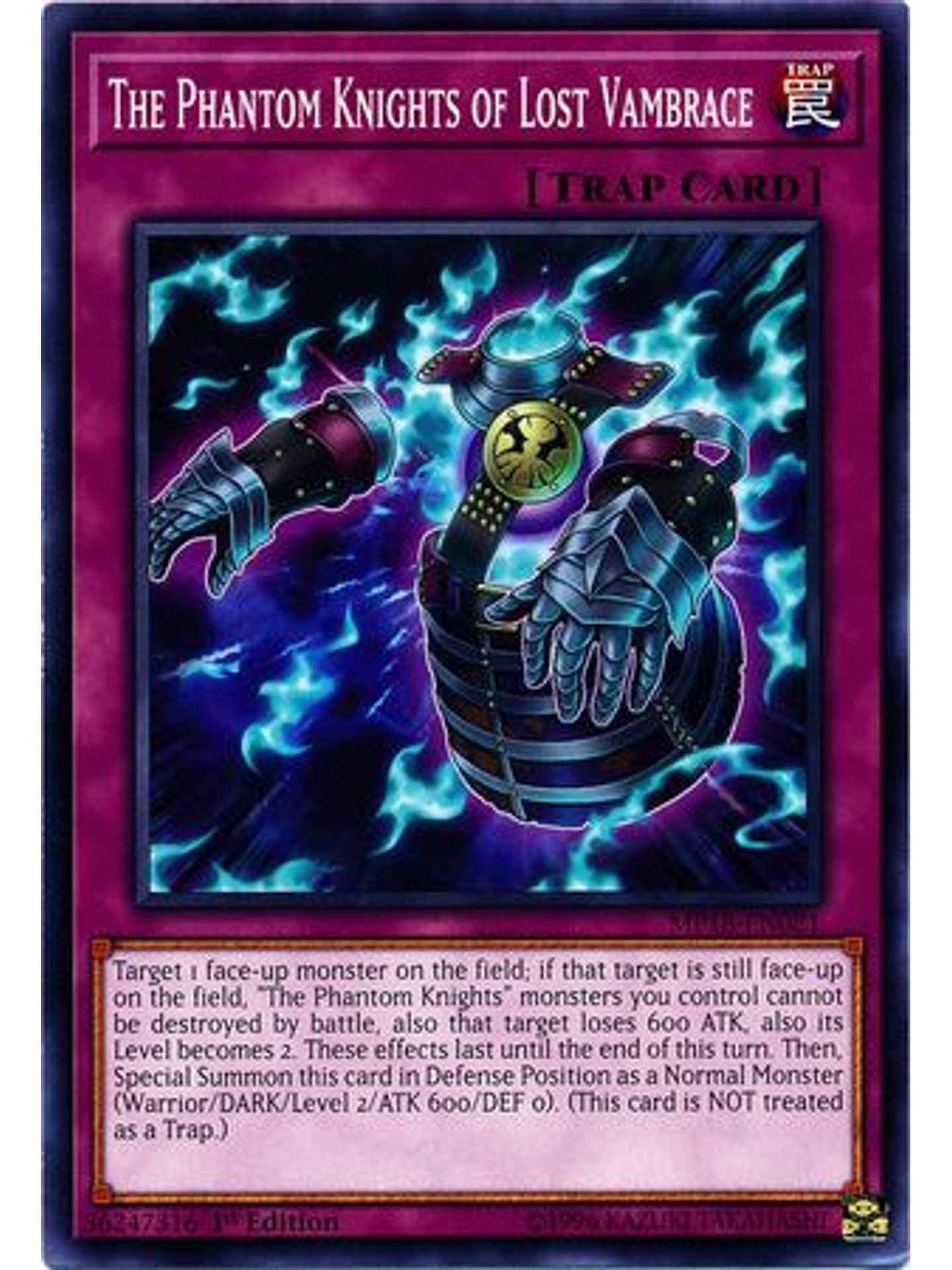 The Phantom Knights of Lost Vambrace - MP18-EN021 - Common 1st Edition 1