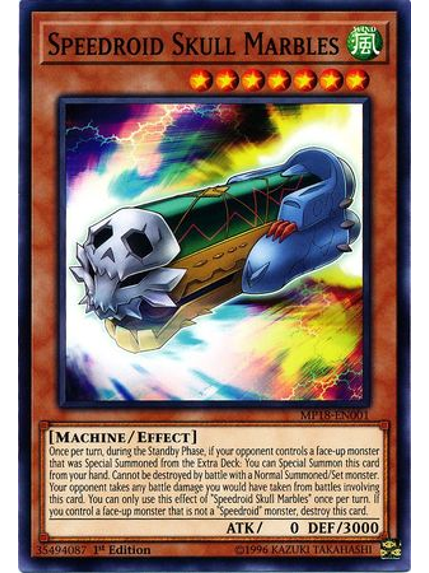 Speedroid Skull Marbles - MP18-EN001 - Common 1st Edition 1