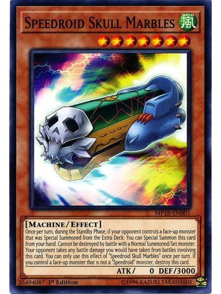 Speedroid Skull Marbles - MP18-EN001 - Common 1st Edition 1