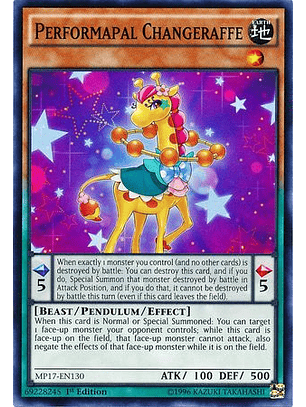 Performapal Changeraffe - MP17-EN130 - Common 1st Edition