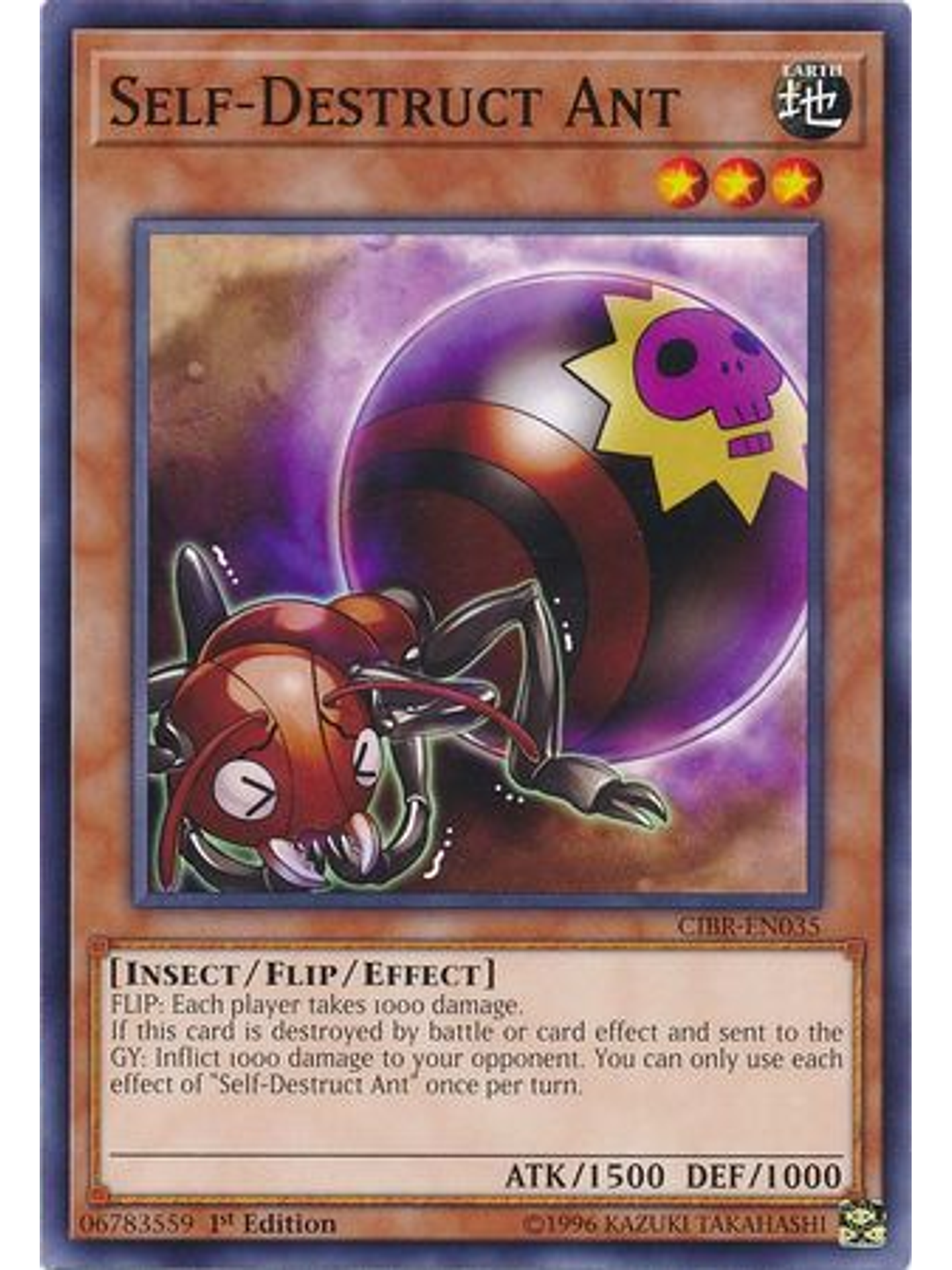 Self-destruct Ant - cibr-en035 - Common 1st Edition 1