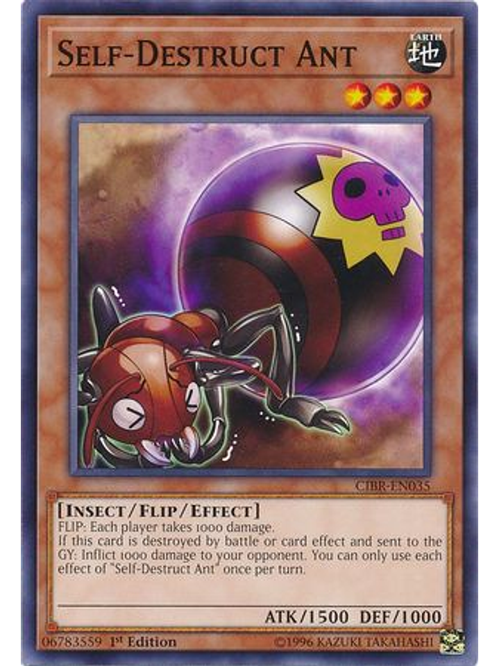 Self-destruct Ant - cibr-en035 - Common 1st Edition 1