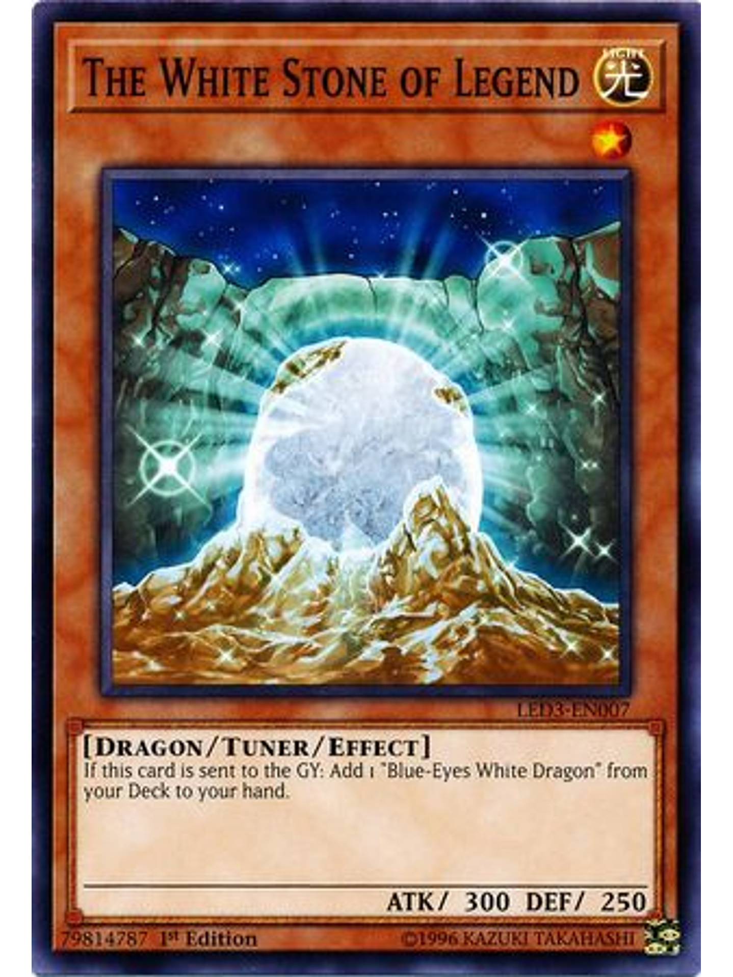 The White Stone of Legend - LED3-EN007 - Common 1st Edition 1